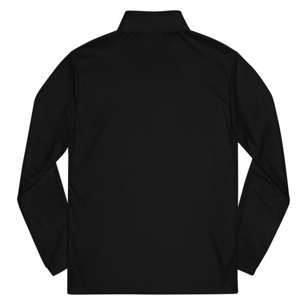 Black full-zip performance fleece jacket.